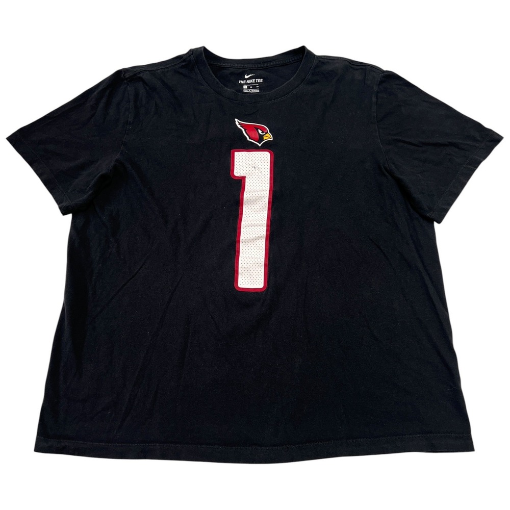 Nike‎ Arizona Cardinals Kyler Murray #1 T-Shirt Men's Size XL Black Screen Print
